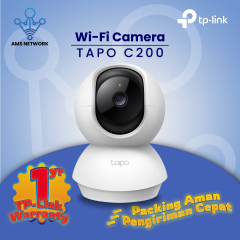 CCTV TP-LINK Pan/Tilt Home Security Wi-Fi Camera Tapo C200 CCTV Camera Terbaik