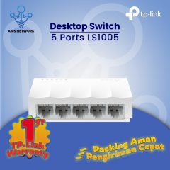TP Link Desktop Switch 5 Port LS1005 Up to 200 Mbps