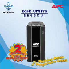APC Back-UPS BR650MI Pro 650VA, 230V, AVR, LCD, 6 IEC outlets