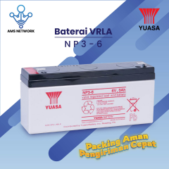 BATTERY AKI UPS VRLA YUASA NP3-6 6V 3AH