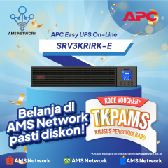 APC Easy UPS On-Line SRV3KRIRK-E, 3kVA/2700W, Rackmount 2U, 230V, 6x IEC C13 + 1x IEC C19 outlets, Intelligent Card Slot, LCD, W/ rail kit