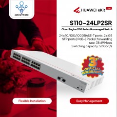Huawei S110-24LP2SR Unmanaged Switch - 24 Ports Gigabit - PoE - 2 SFP Garansi Resmi 3 Tahun