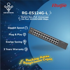 Ruijie RG-ES124G-L 24-port 10/100/1000 Mbps unmanaged non-PoE switch