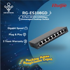 UIJIE RG-ES108GD Gigabit unmanaged Switch Terjual 40+  • bintang5 (12 rating)